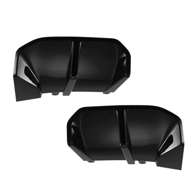 2Pcs Car Tail Rear Lip Spoiler Diffuser Lip Splitter Decorative Sticker For BMW ix3 G08 M Sport 2021 2022 2023 2024