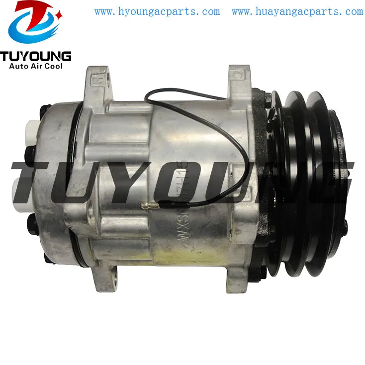 In Stock Auto AC Compressor SD 7H15 for Case Agriculture Combine harvester 525 04437339 0443733910 4437339 84018077