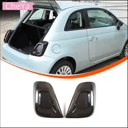 cheya ABS Car Rear Lamp Shade Brake Indicator Light Reversing Lamp Cover Car High Beam Housingfor Fiat Abarth 595 695 500 2016 +