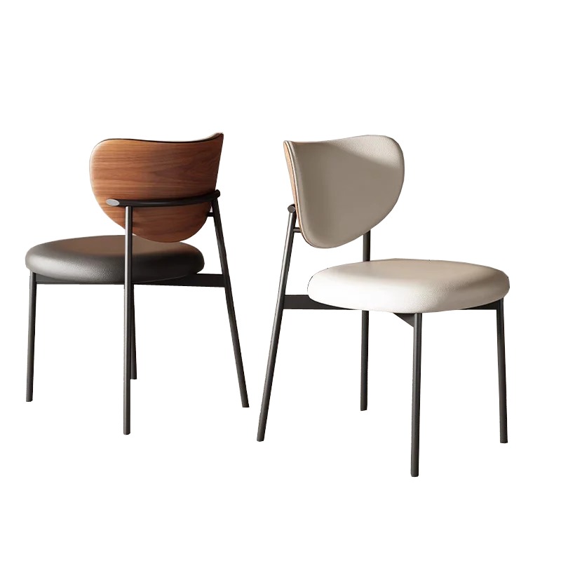 Modern Luxury Wooden Restaurant 4 6 8 Dining Chairs Hotel Kitchen Cafe Table Leather Metal Kitchen Creative Latest Design