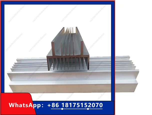 HLH 305MM 2U High-Power Heat Sink - Aluminum Alloy Profile for Power Amplifier Electronic Components