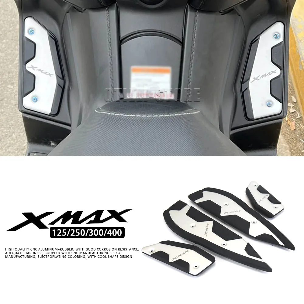 

Footpads Front Rear Pegs Plate Alloy Pedal Modified Skid proof Footrest For YAMAHA XMAX 300 400 XMAX 125 250 Motorcycle