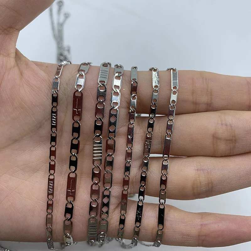 DIY accessories 304 stainless steel, Japanese chain, cross chain, pendant necklace, multiple styles can be determined, factory d