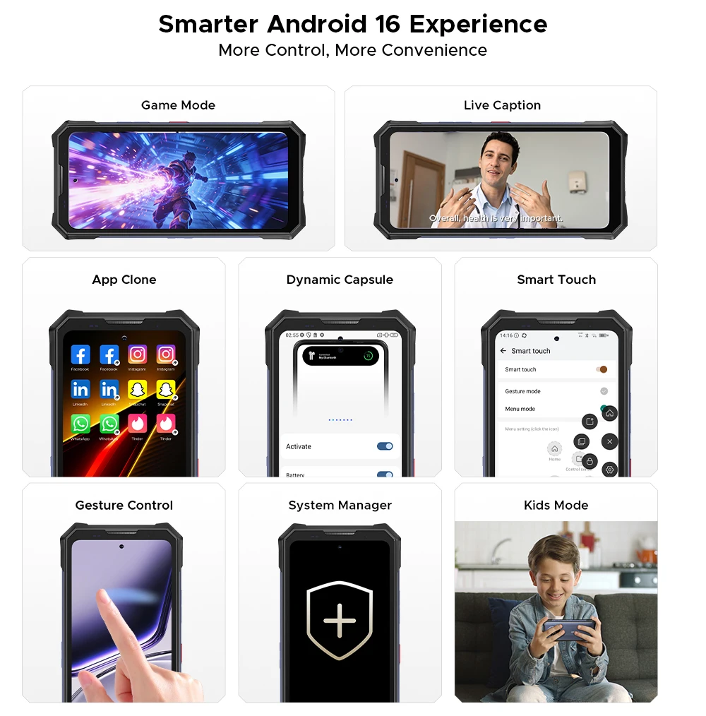 Global Version DOOGEE S300 Plus Thermal 5G Rugged Phone Thermal Imaging 12GB 1TB 6.78'' Screen 11000mAh Android 16 Mobile Phone