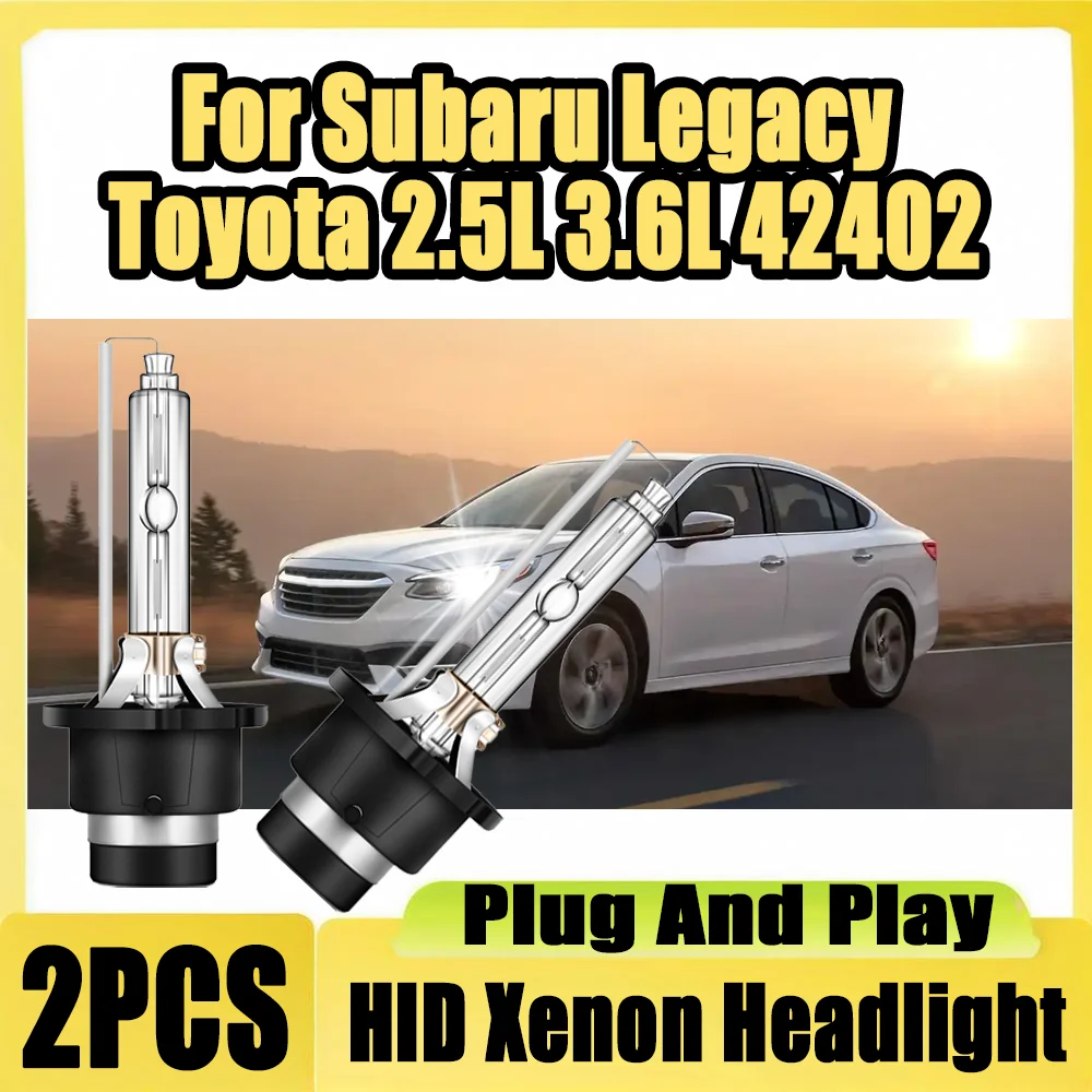 

2 шт. Plug And Play HID автомобильные фары супер яркие белые D4S ксеноновые фары 6000K 12V 24V для Subaru Legacy Toyota 2.5L 3.6L 42402