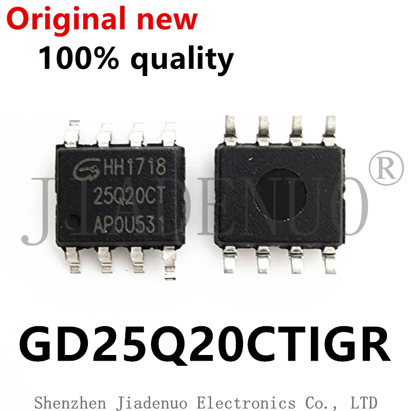 (5-10ชิ้น) 100% 25Q20CT GD25Q20CTIGR ใหม่ SOP8ชิปเซ็ต GD25Q20CTIG