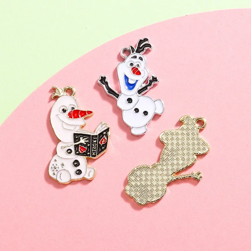 

Disney Olaf Pendant DIY Accessories Pendant Earrings Creative Cute Bracelet Cartoon Creative Handmade Accessories