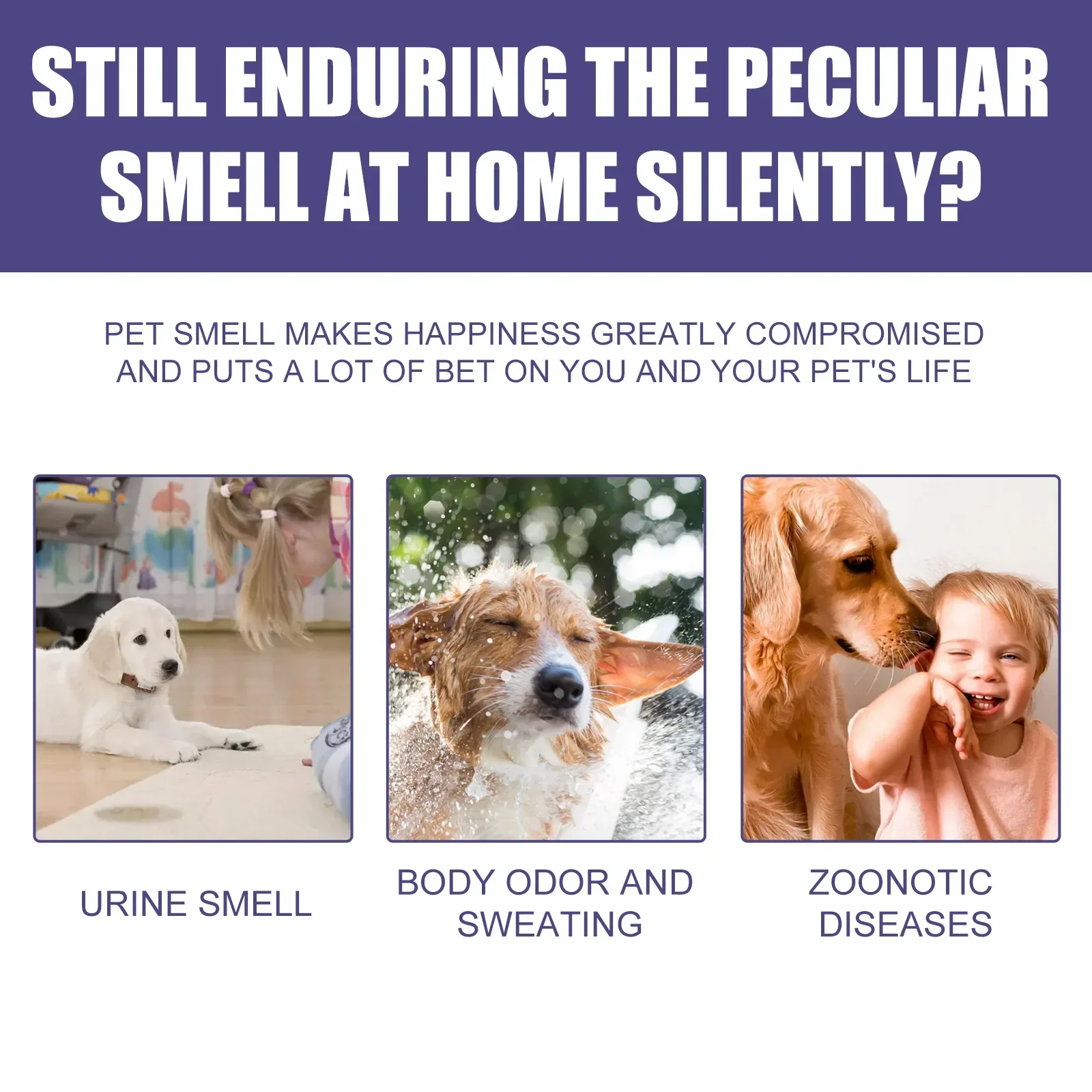 Pet Deodorant Natural Plant Formula Liquid Perfume Spray Dog Cat Odors Removal Lasting Clean Refreshing Fragrance Pet Deodorizer