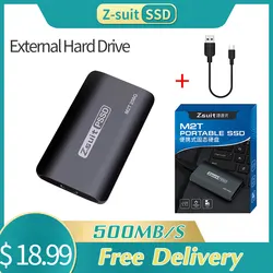 Mini External Hard Drive 256GB Portable Hight Speed Solid State Drive PSSD Hard Disk Type-c USB 3.1Electronics Drives For Laptop