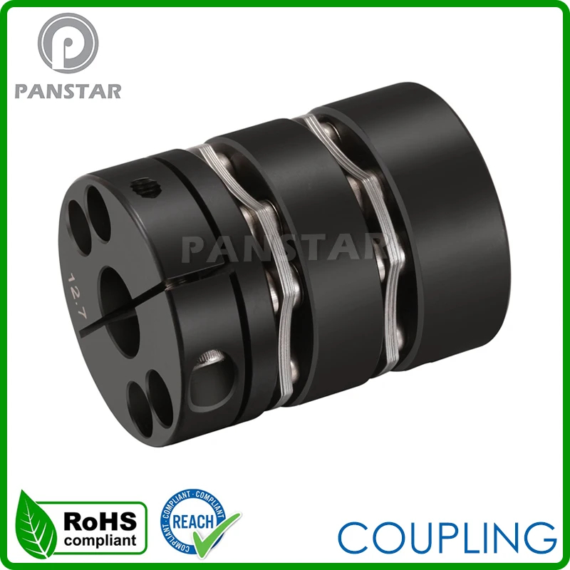 PANSTAR GLB Coupling Double Diaphragm Clamp 45# Steel 8 Screw High Rigidity Series Shaft Coupler Bushings Made Large Torque Coup