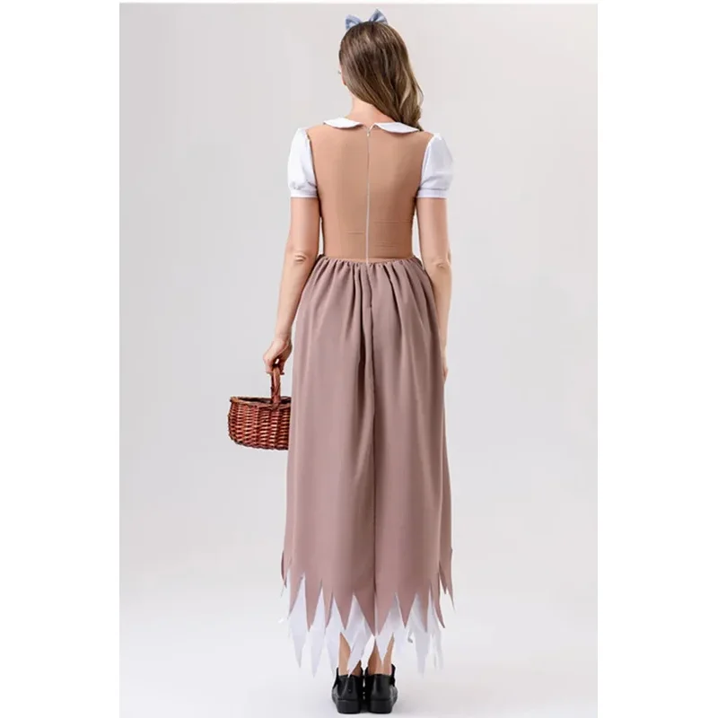 AD1 Хэллоуин Аниме Сказки Фантазия Принцесса Золушка Косплей Костюм Пурим Карнавал Девичник Пугало Необычные Платья5@rD~