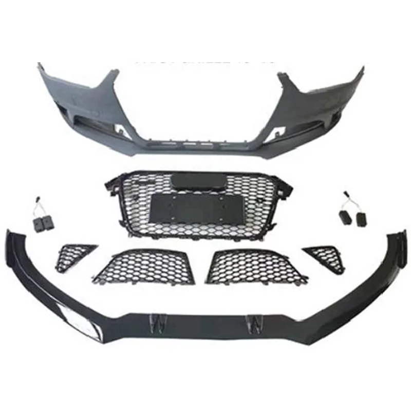 For A4 front body kit upgrade RS4 style car grill 2013 2014 2015 2016custom