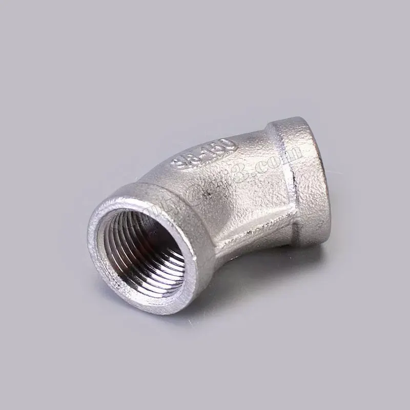 1/8 ''1/2'' 3/4'' 3/8'' ellenbogen 45 Grad Ellenbogen NPT/BSP F/M Innengewinde Ellenbogen Edelstahl fitting Rohr