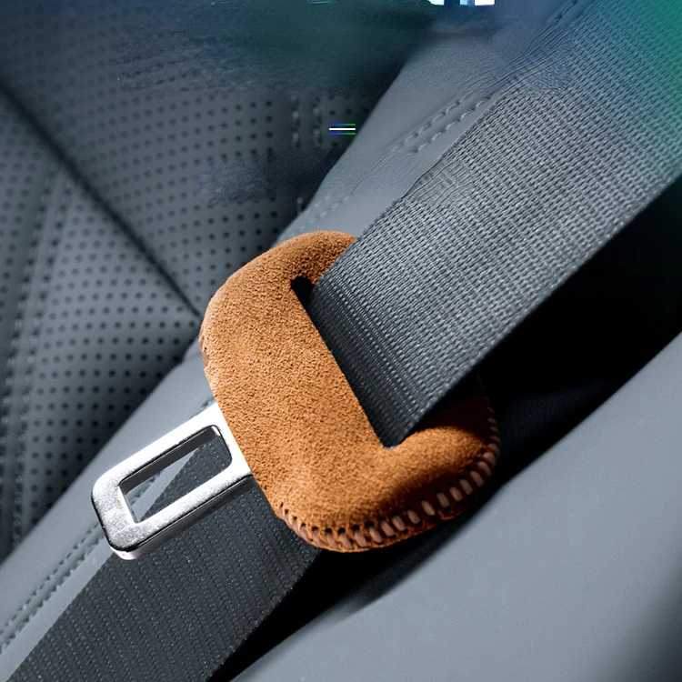 Suitable For Geely Galaxy L6 2023  Front Row  2 Pieces  Suede Automobile Safety Belt Buckle Protection Cover