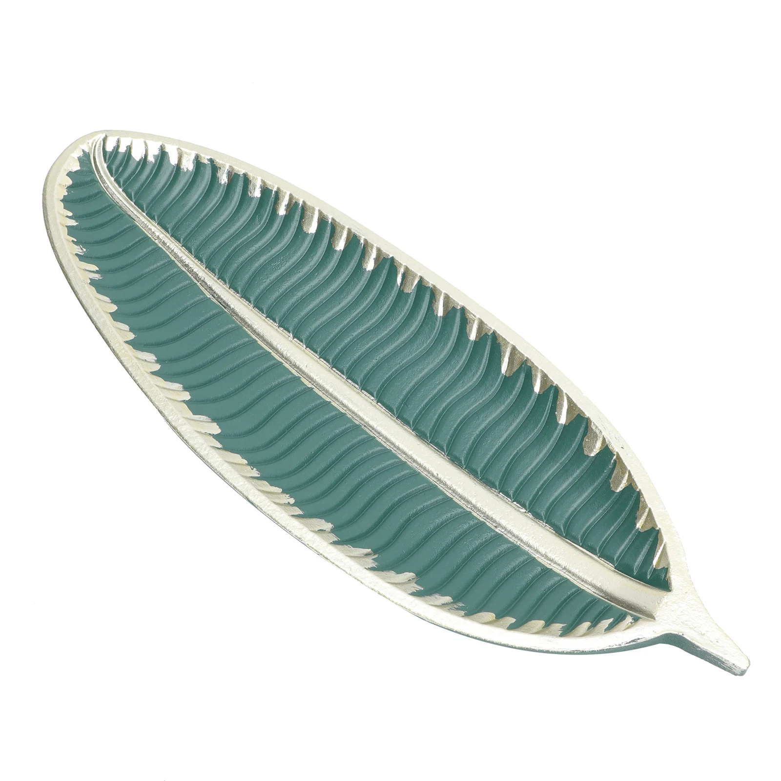 

1 шт., золотая тарелка в скандинавском стиле, креативный лоток для хранения листьев, ювелирные изделия, косметический дисплей, декоративный настольный держатель, подарок