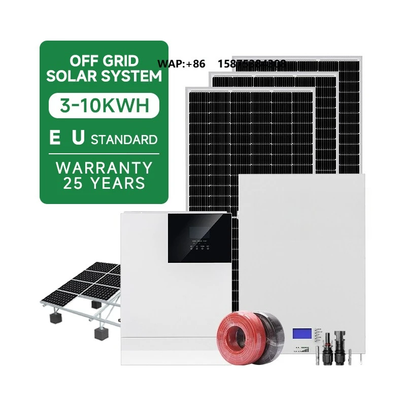 10KW Complete Kit Grid Solar System Polycrystalline Silicon Lithium Ion Battery for Home Commercial Industrial Use