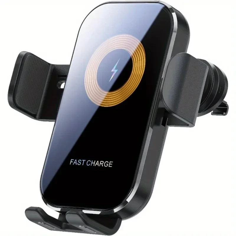 15W Fast Car Wireless Charger Phone Holder, Compatible with iPhone 15/14/13, Samsung Galaxy S22/S20/S10/S9/Note20/10/9 Series