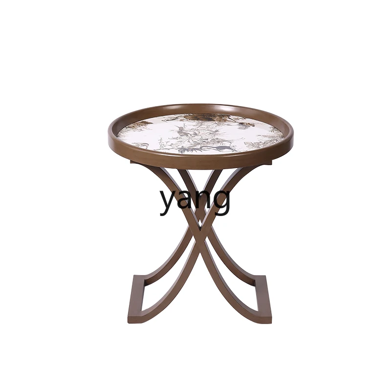 YJQ Oriental jungle pattern art lacquered wood new Chinese living room coffee table