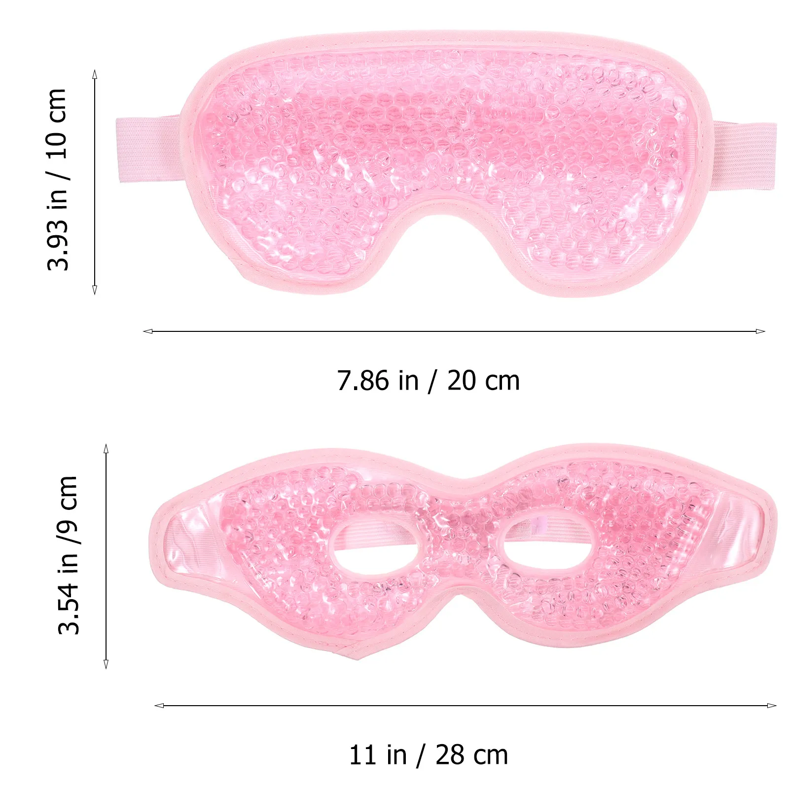 2Pcs Eye Ice Packs Cold Compress Masks for Puffy Eyes Dark Circles Eye Bags Relief Cooling Reusable Therapy
