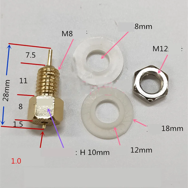 18650 gold-plated copper four-wire battery probe test stand lithium battery test thimble