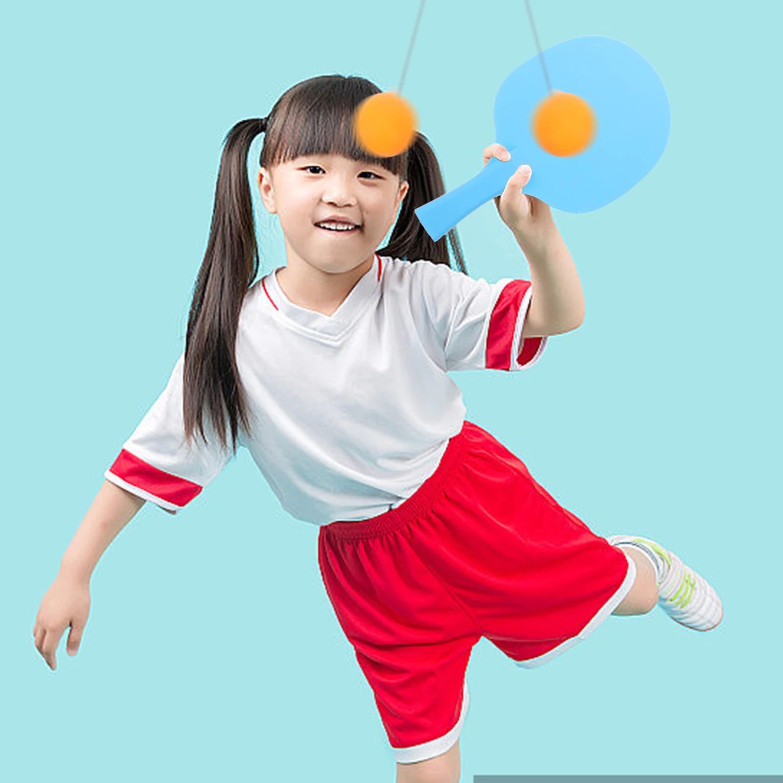 

1Set Table Tennis Trainer Interactive Hanging Practice Kit for Kids Indoor Family Exercise Hand Eye Coordination