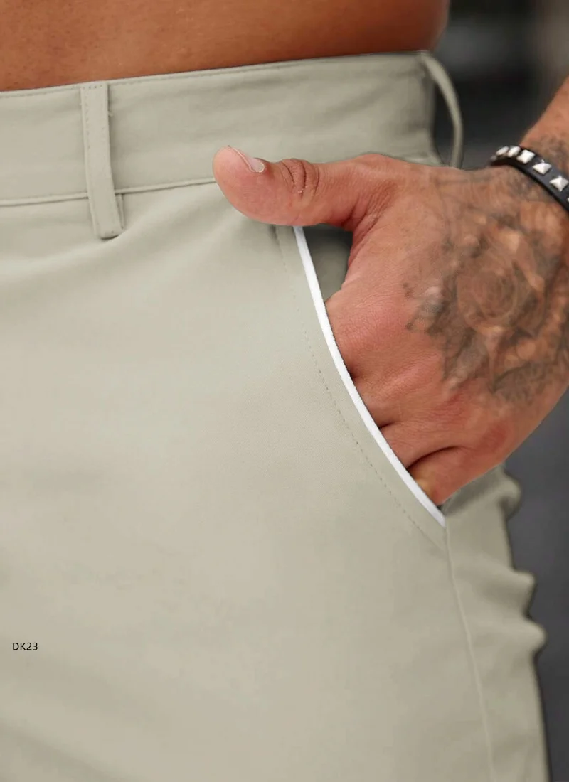 Fotografia 7: Bermudas Masculinas de Verão em Cor Sólida com Cintura Elástica, Confortáveis e de Corte Prático, Novas Chegadas