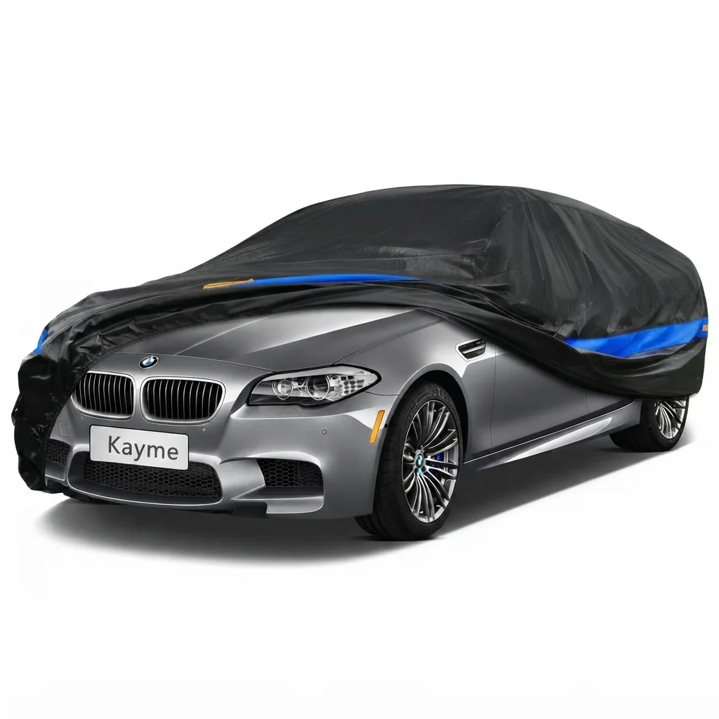 Multi-layer Thick Waterproof Car Cover for Full Garage Rain Sun Dust UV Protection Breathable Cover Fit For Hatchback Sedan SUV