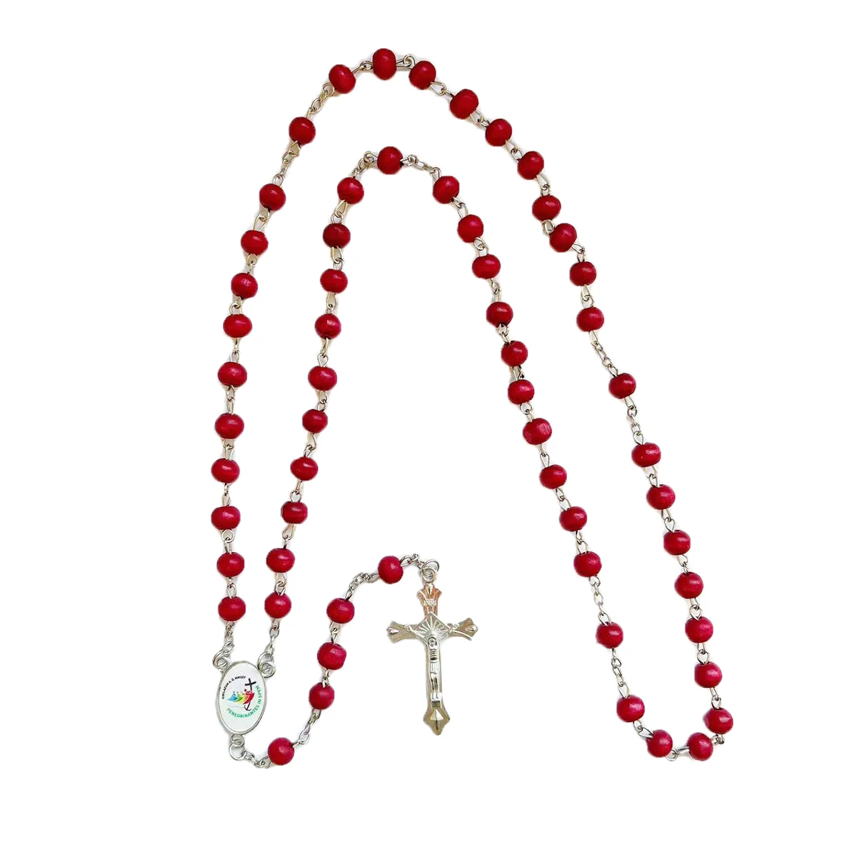 Rosary  of 2025 Jubilee,  Party Favor Catholic Gifts with Box Rosary Beads Necklace for  New Year  Communion Party(Red,Holy)