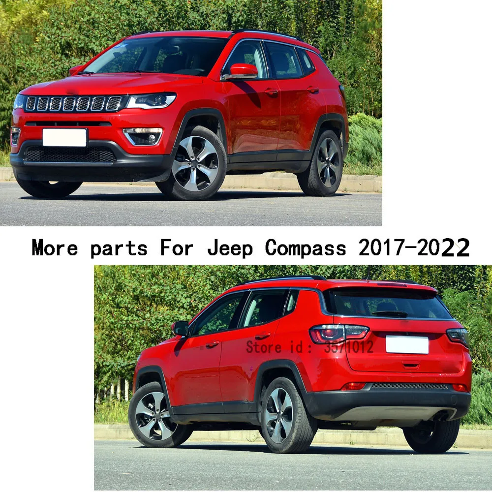 Dla Jeep Compass 2017 2018 2019 2020 2021 2022 Car Styling Stick widok z tyłu brwi boczne szklane lustrzane osłony rama wykończeniowa kaptur część