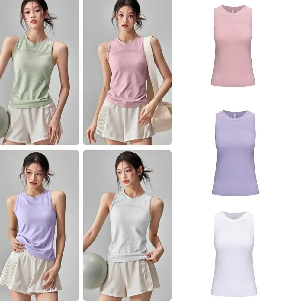 أزياء بلا أكمام المرأة سترة اليوغا تصميم نحيف قصيرة الأكمام الصالة الرياضية قميص سريعة الجافة تشغيل تي شيرت تشغيل الملابس الرياضية #5