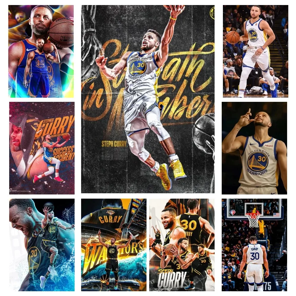 1pc Stephen Curry Poster Wall Art Home Decor Room Decor Digital Painting Living Room Restaurant Kitchen Art