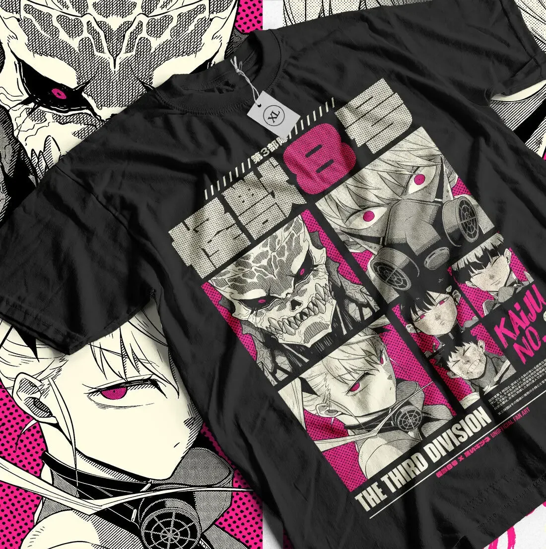 

Kaiju no 8 T-shirt Mina Shiro kaij Horror Anime Graphic Tee Gift Shirt All Size