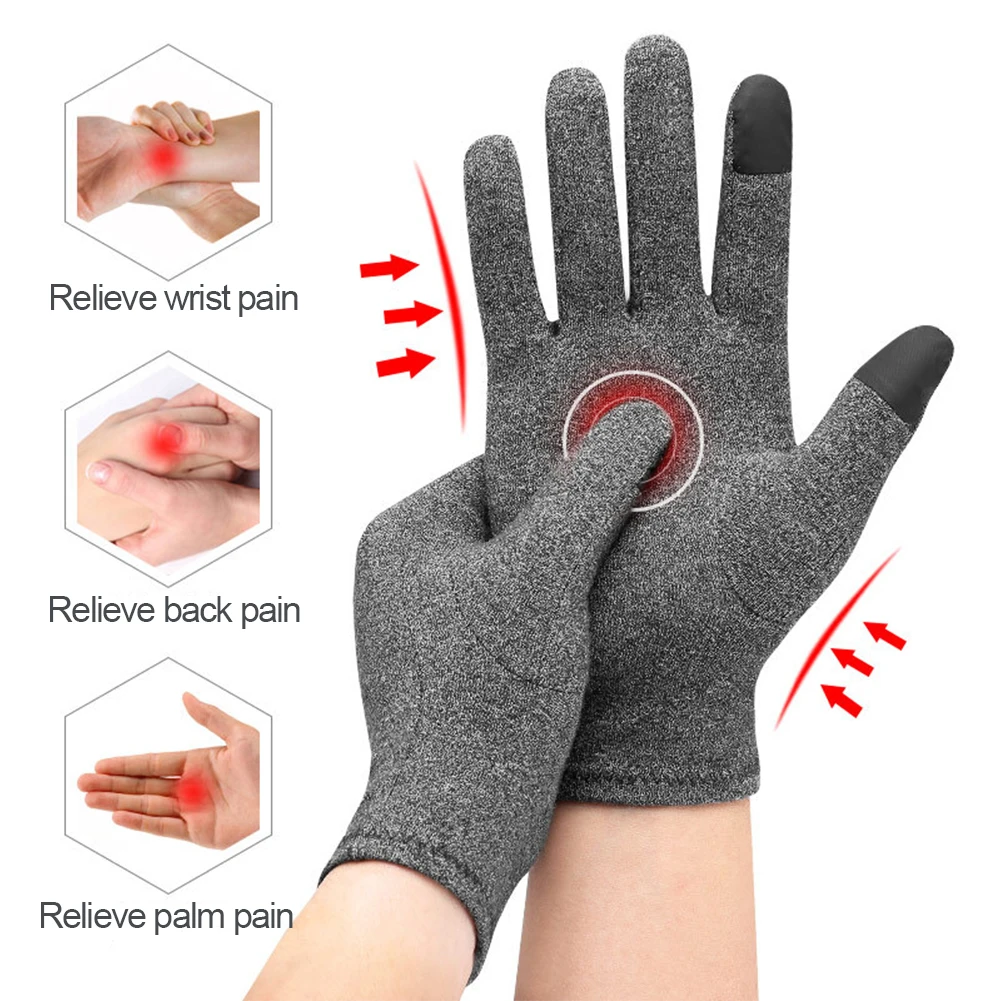 1 Pair Thermal Touch Screen Thermal Windproof Glove Women Rheumatoid Magnetic Therapy Gloves Warm Winter Gloves Arthritis Gloves