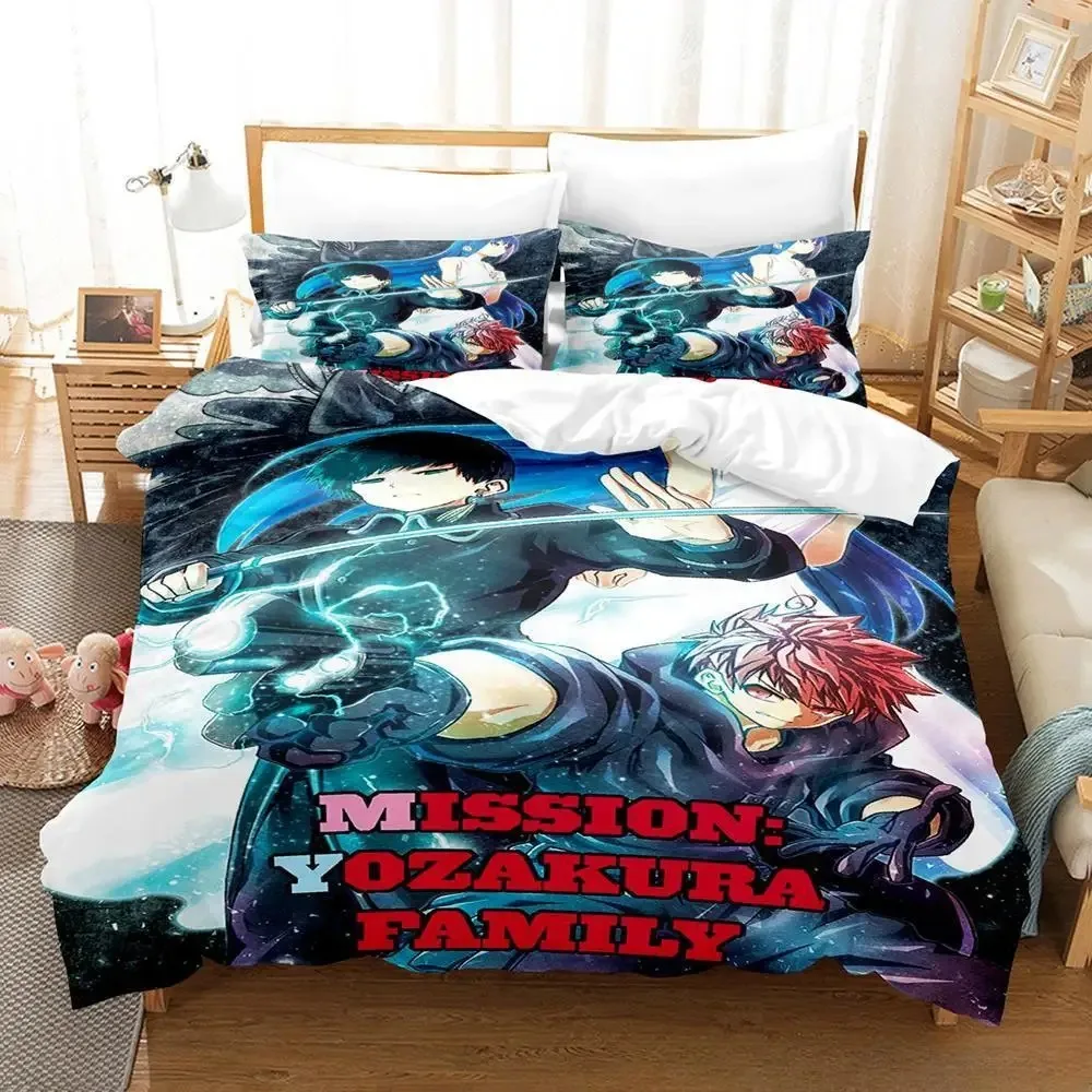 3d Print Anime Mission Yozakura Family Bedding Set Single Twin Full Queen King Size Bed Set Adult Kid Bedroom Duvet cover Sets