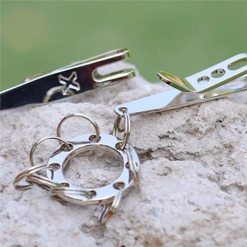 T22C Multi-Purpose Circle Belt Clip(10-Pack) For Keys, Flashlights, Knives- For Secure& Convenient EDC Pocket Carry