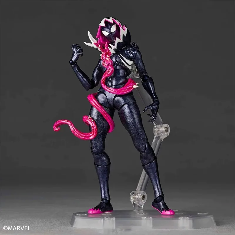 Genuíno kaiyodo revoltech incrível yamaguchi marvel quadrinhos gwenom figura de ação brinquedo colecionável artesanal modelo robô personalizável