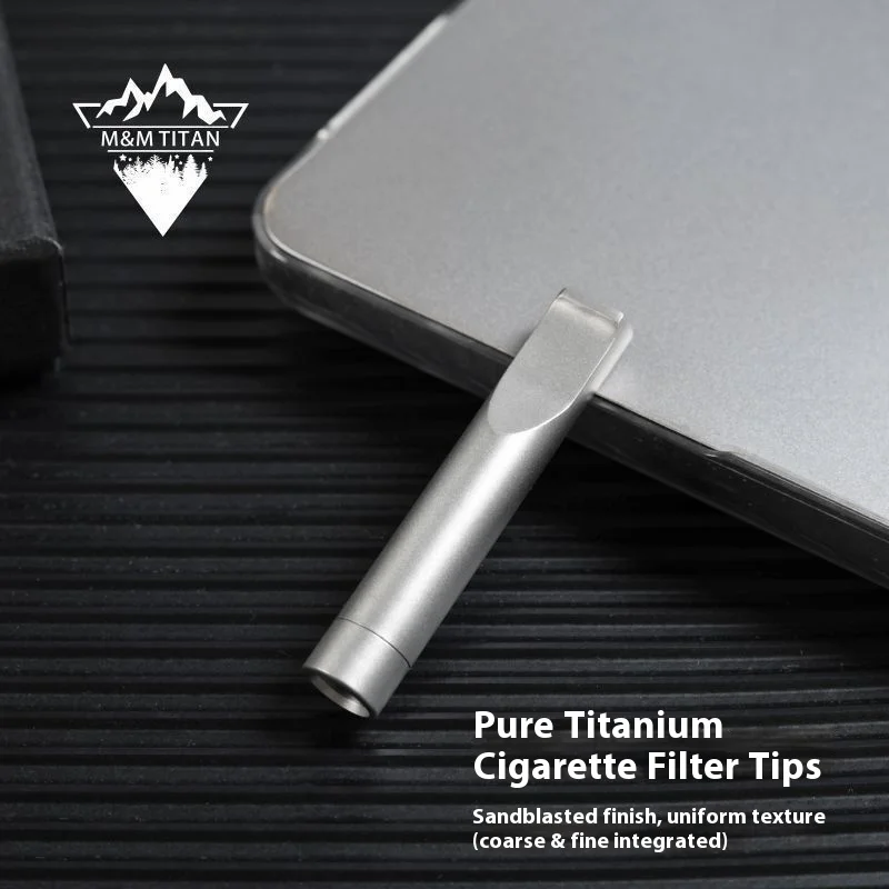 

Pure Titanium Cigarette Mouthpiece Multi-size Filter Cleaner For Thick Medium And Thin Cigarettes Reusable Accessory