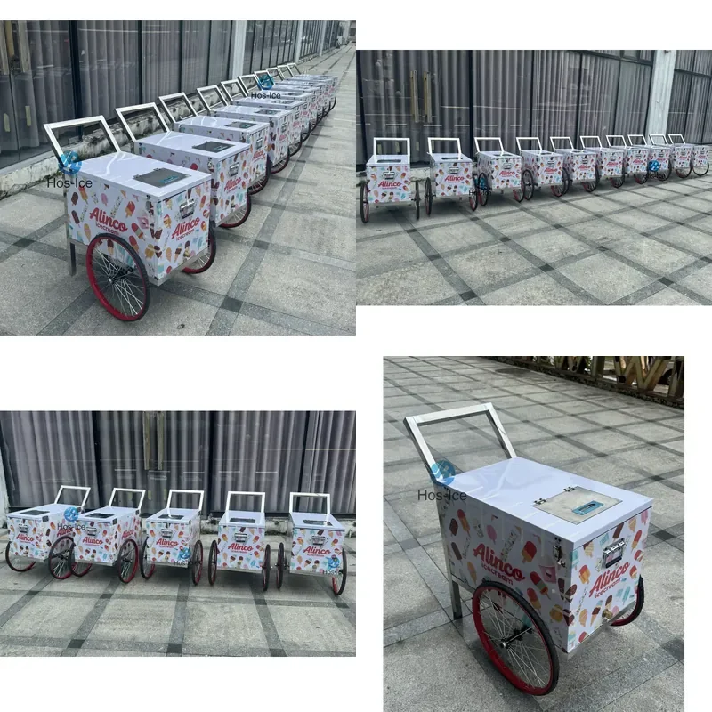 CE Certificate Mini Stainless Steel Mobile Push Cart with 75L Capacity Insulated Lightweight Handcart Featuring Static