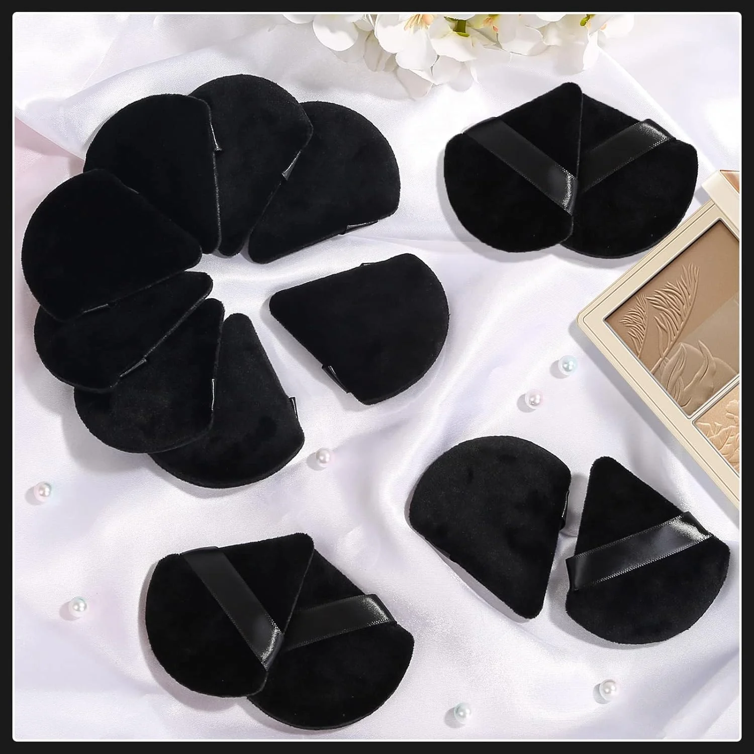 Make-up-Schwamm mit geringer Produktabsorption, streifenfreie Anwendung, müheloses Verblenden für ein glattes, professionell aussehendes Finish – Detail 3