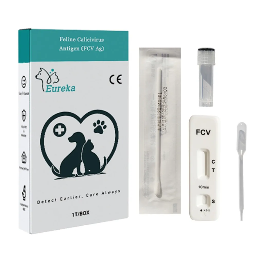 20Pcs Feline Rapid Test Kit for Cats Kittens FPV FCoV FIPV FHV FCV FELV TOXO GIA Antigen Vet Diagnostic Card for Clinic Home