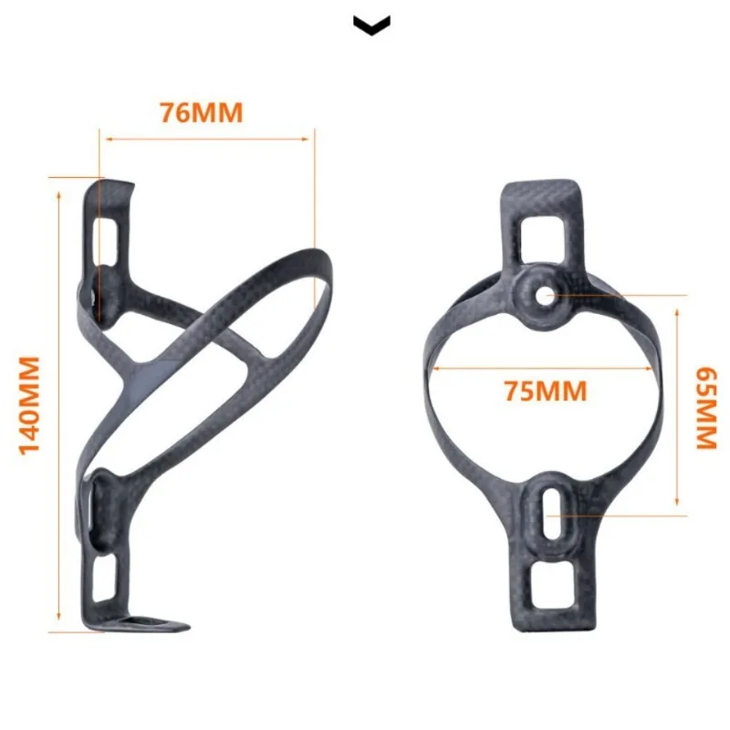 Portabidones de Bicicleta de Fibra de Carbono 3K, Soporte para Botella de Agua para Bicicleta de Montaña y Carretera, Ultraligero, Mate, 14g, Equipo de Ciclismo para Bicicleta de Montaña y Carretera