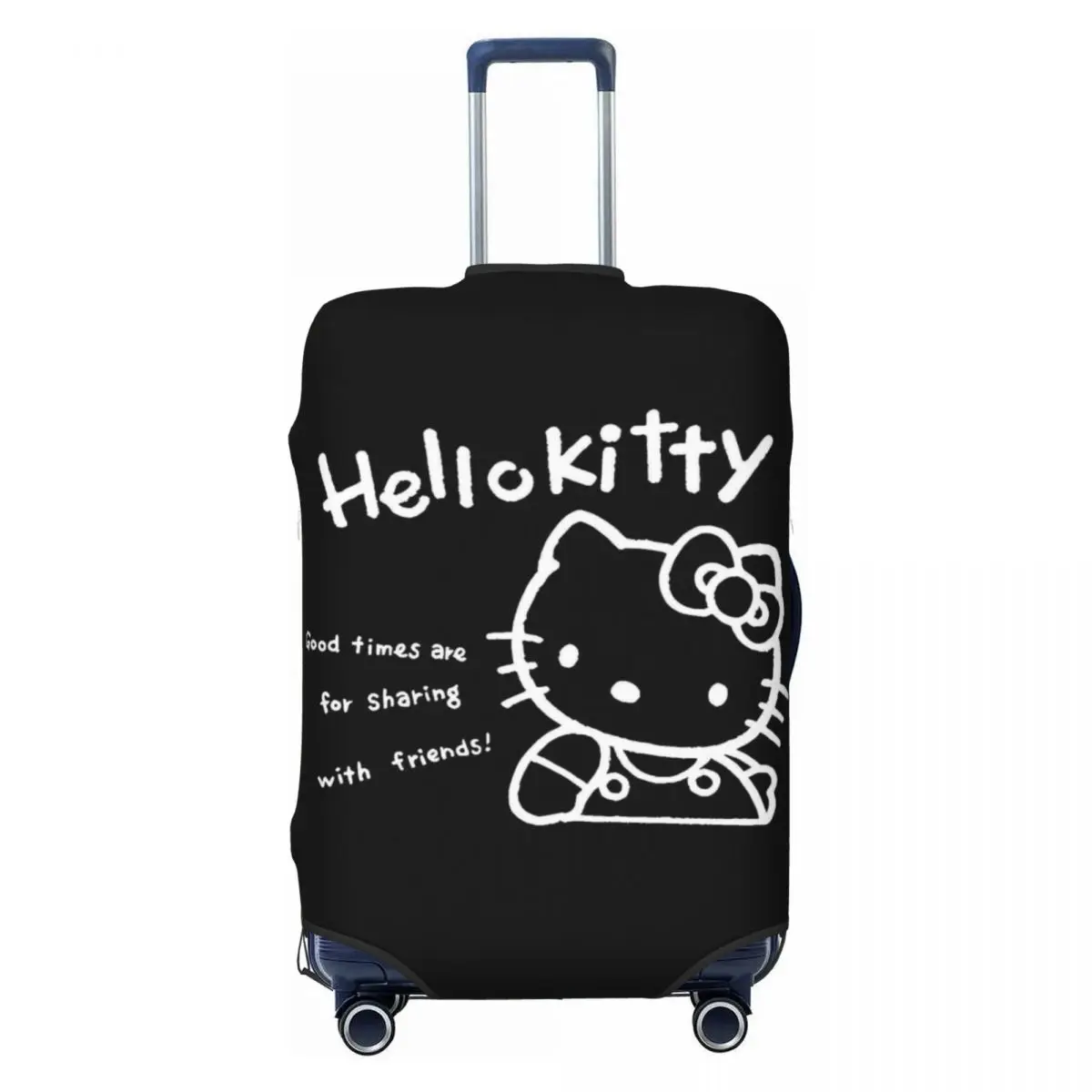 

Чехол для чемодана с милым мультяшным рисунком «Hello Kitty», забавный защитный чемодан для круизной поездки, аксессуары для багажа, полет