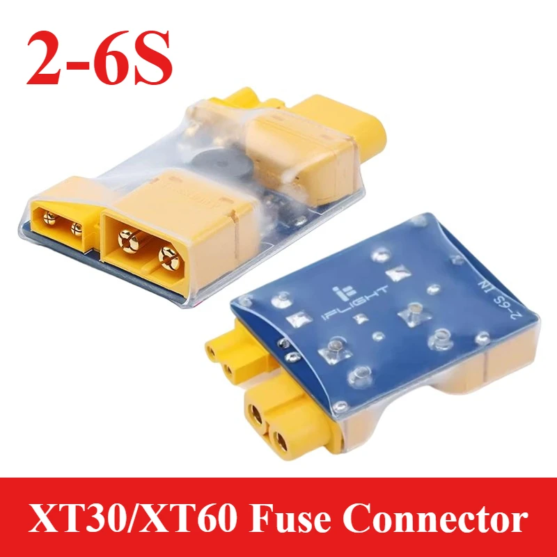 IFlight 2-6S XT30/XT60 Smart Smoke Stopper Fuse Test Safety Plug Connector Short-circuit Protection Plug for RC FPV Racing Drone