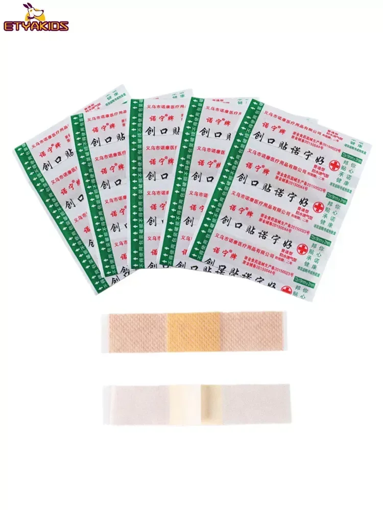 50pcs/bag Wound Dressing Patches First Aid Adhesive Bandage for Baby Adult Waterproof Breathable Band Aid Sticking Plaster