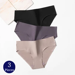 WarmSteps 3PCS Women's Panties Set Cozy Seamless Underwear Sports Breathable Woman Briefs Silk Satin Underpants Healthy Lingerie