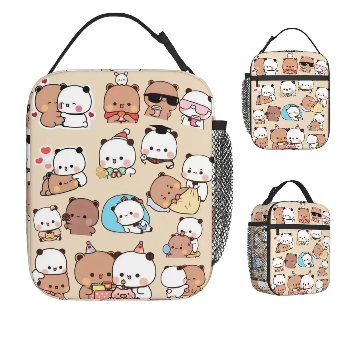 

Bubu Dudu Cute Cartoon Bear Character Lunch Bag Kawaii Panda Lunch Box Outdoor Picnic Thermal Tote Handbags Design Cooler Bag