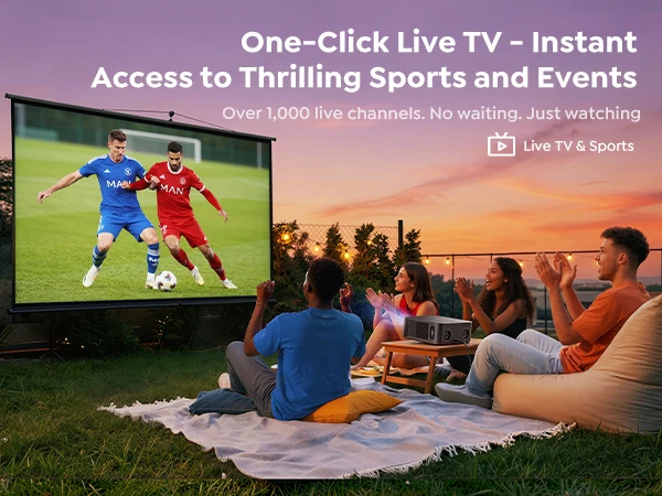 Toptro Projektor VIDAA 3000ANSI 4K Ultra HD Projektor WiFi 50W Dolby Heimkino Kino Gaming Outdoor Beam Smart Projektoren – Detail 8