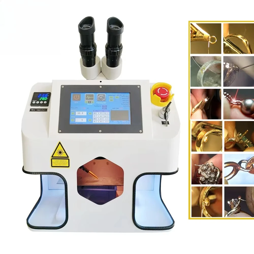 High Precision 150w 200W Portable Jewelry Laser Welder Gold Silver Chain Laser Spot Soldering Repair Machine