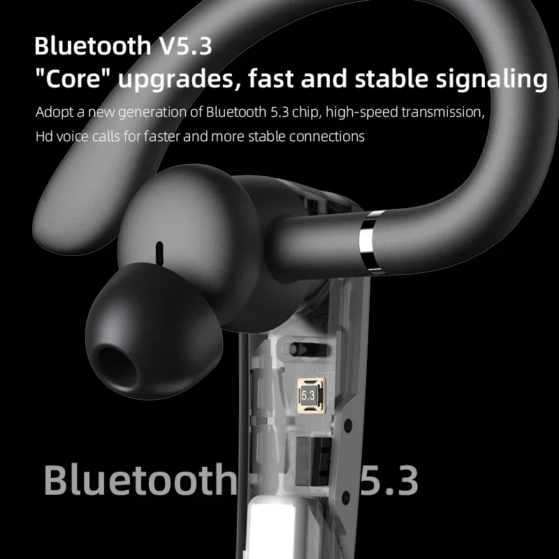 Imagem -04 - Bluetooth Headconjunto V5.3 com Microfone com Cancelamento de Ruído Enc Fones de Ouvido sem Fio Fones de Ouvido