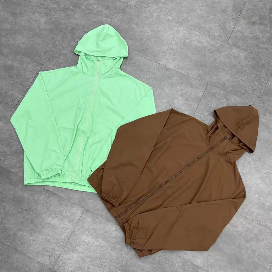 

2026ss Kanye West YZY Waterproof Casual Windbreake Jacket Men Women High Quality Thin Sunscreen Overcoat